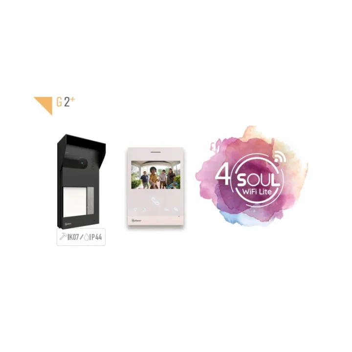 Kit Vidéo Soul Lite G2P 1 Appel Avec Moniteur Wifi Art4W/Lite