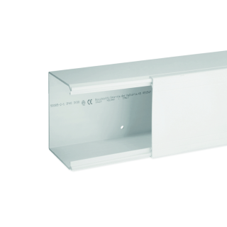 Goulotte de distribution non cloisonnable Ta-e 100x80 1 compartiment blanche