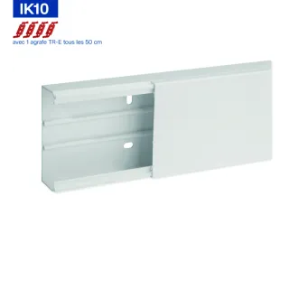 Goulotte De Distribution Cloisonnable Ta-G 100X40 1 Compartiment Blanche