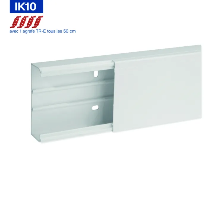 Goulotte De Distribution Cloisonnable Ta-G 100X40 1 Compartiment Blanche
