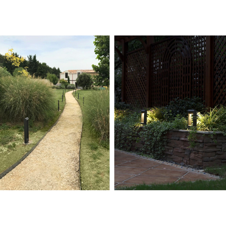 Borne De Jardin Bens P 6W 600Lm 3000K 120° Ip54 Anthracite