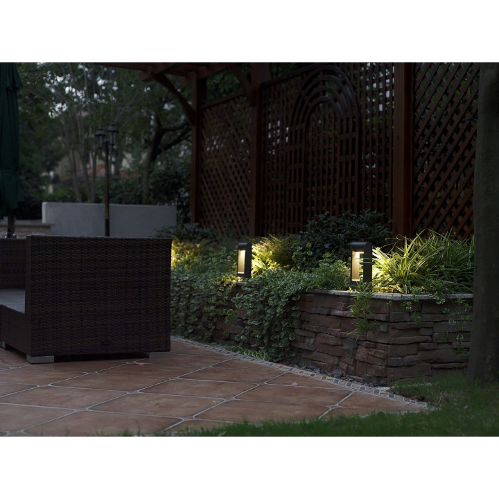 Borne De Jardin Bens P 6W 600Lm 3000K 120° Ip54 Anthracite