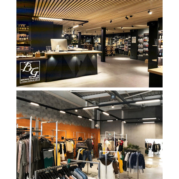 Cadix D 11W 3000K 1330Lm 110° Dali Noir Mat