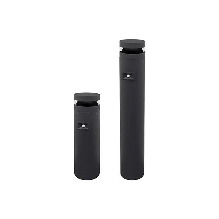 Borne De Jardin Cyclo Sensor 24W 2100Lm 3000K Ip65 Anthracite