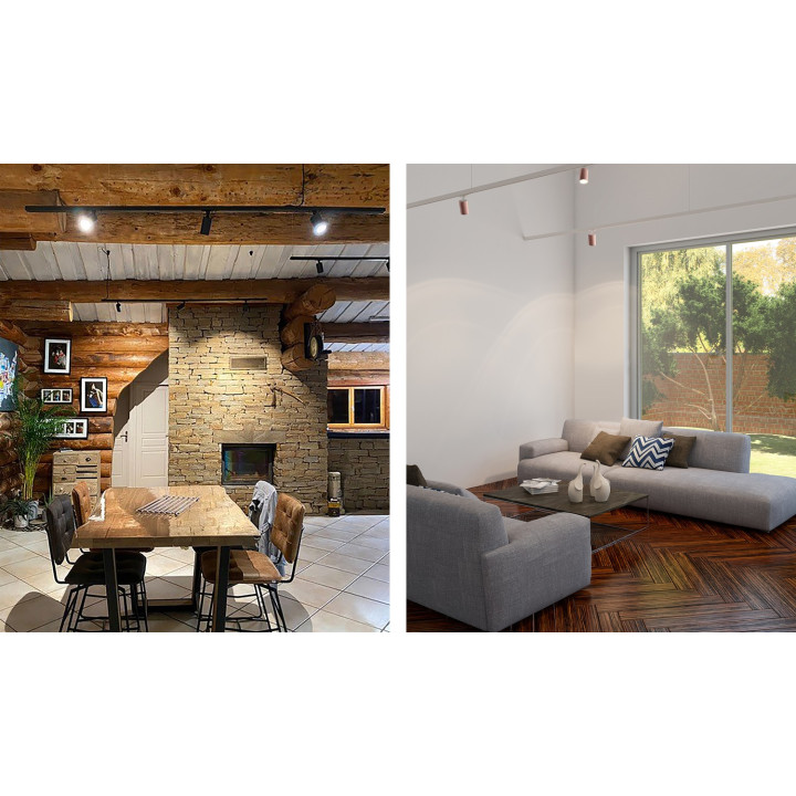 Plafonnier Jack T 10W 1120Lm 38° Dim Blanc Mat