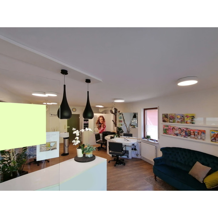 Plafonnier June 1 C 18W 3300Lm 120° Dim Noir Mat