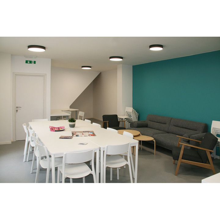 Plafonnier June 2 C 30W 5600Lm 120° Dim Blanc Mat