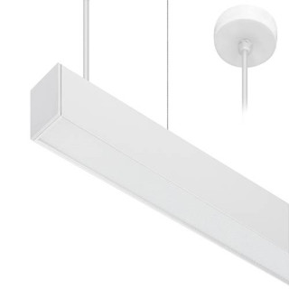 Suspension Linéaire Linear 2 P 21W-32W 75° Blanc Mat