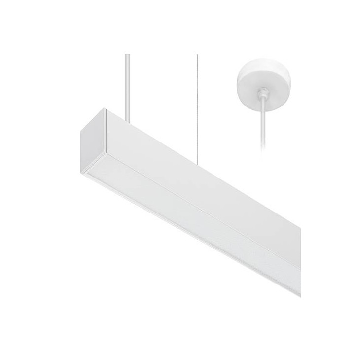 Suspension Linéaire Linear 2 P 21W-32W 75° Blanc Mat