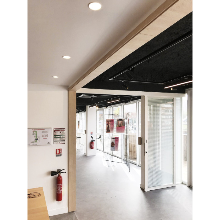Plafonnier Downlight Tiga 1 Rd 12W 1600Lm 100° Ip44 Dim Blanc Mat