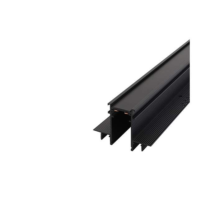 Rail Eclairage Track 48Vdc Recessed L:300Cm Noir Mat
