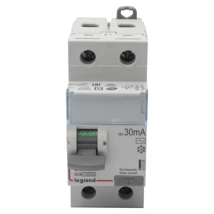 Interrupteur Différentiel Dx³-Id Haut/Bas Vis - 2P 230V~ 63A Typeac 30Ma - 2 Mod