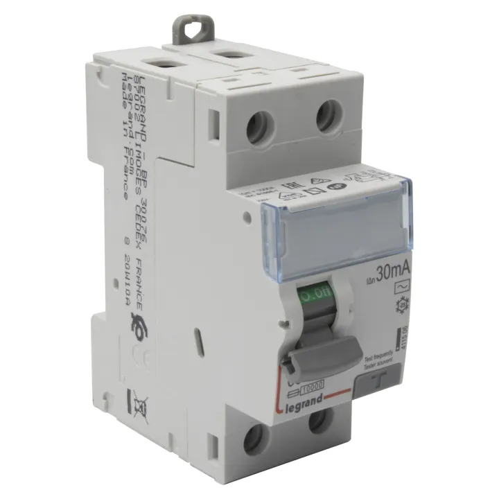 Interrupteur Différentiel Dx³-Id Haut/Bas Vis - 2P 230V~ 63A Typeac 30Ma - 2 Mod