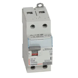Interrupteur Différentiel Dx³-Id Haut/Bas Vis - 2P 230V~ 63A Typeac 300Ma -2 Mod