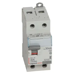 Interrupteur Différentiel Dx³-Id Haut/Bas Vis - 2P 230V~ 40A Typea 30Ma - 2 Mod