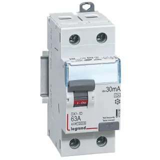 Interrupteur Différentiel Dx³-Id Haut/Bas Vis - 2P 230V~ 63A Typea 30Ma - 2 Mod