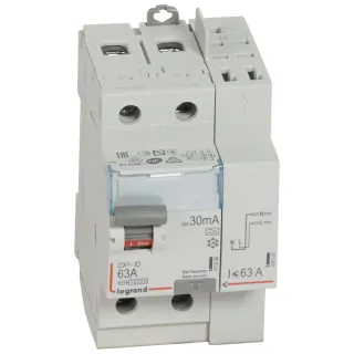 Interrupteur Différentiel Dx³-Id Haut Vis/Haut Auto 2P 230V~ 63A A 30Ma - 3 Mod