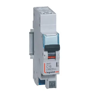 Disjoncteur Dnx³ 4500 - Auto/Auto - U+N 230V~ 16A - 4,5Ka - Courbe C - 1 Module