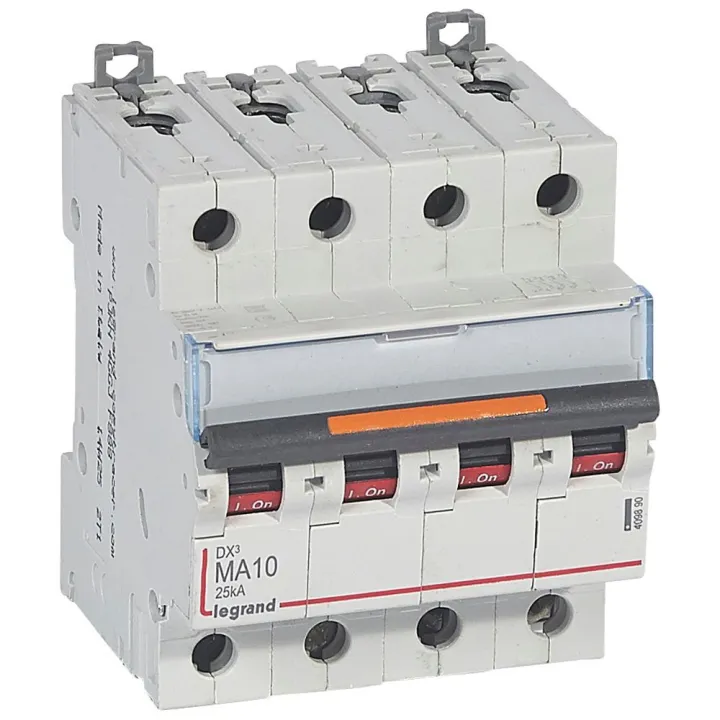 Disjoncteur Magnétique Seul Dx³ Ma 25Ka Arrivée Haute/Départ Bas À Vis 10A -4 Modules