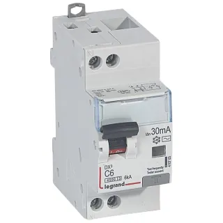 Disjoncteur Diff Dx³ 4500 -Vis/Vis -U+N 230V~ 6A - Typeac -30Ma -Courbe C - 2M