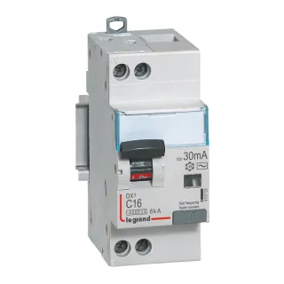 Disjoncteur Diff Dx³ 4500 - Vis/Vis -U+N 230V~ 16A - Typeac -30Ma -Courbe C - 2M