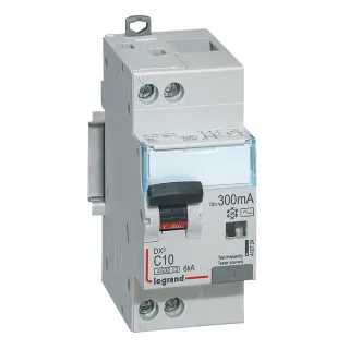 Disjoncteur Diff Dx³ 4500 - Vis/Vis -U+N 230V~ 10A -Typeac -300Ma -Courbe C - 2M
