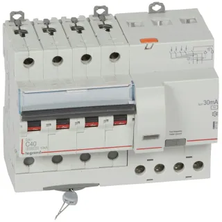 Disjoncteur Diff Monobloc Dx³6000 10Ka Arrivée Haut/Départ Bas Vis 4P 40A Typeac 30Ma