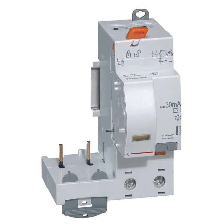 Bloc Diff Adaptable Vis Dx³ Pour Disj 1 Mod/Pôle -2P 230 À 400V~ 40A Typeac 30Ma