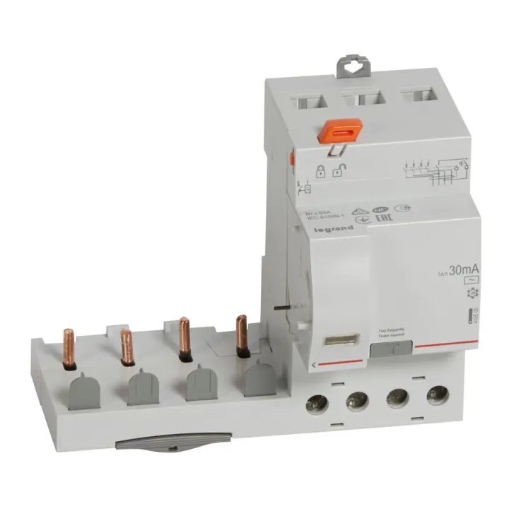 Bloc Diff Adaptable À Vis Dx³ Pour Disj 1 Module/Pôle 4P 63A Typeac 30Ma