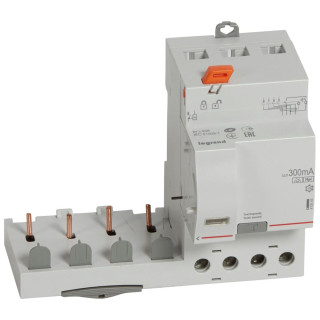 Bloc Diff Adaptable À Vis Dx³ Pour Disj 1 Module/Pôle 4P 400V~ 40A Typef 300Ma