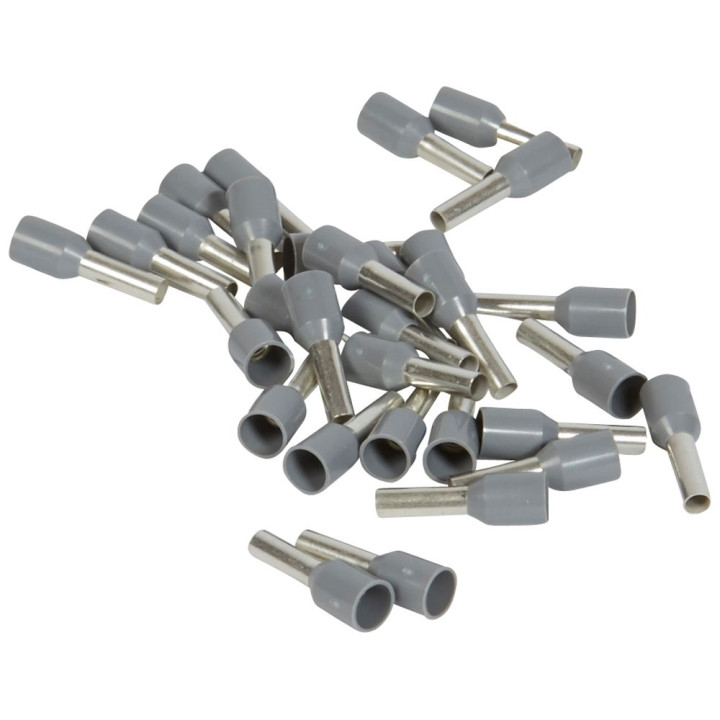 Embouts De Câblage À Collerette Iso Starfix - Conducteurs Section 2,5Mm² - Gris
