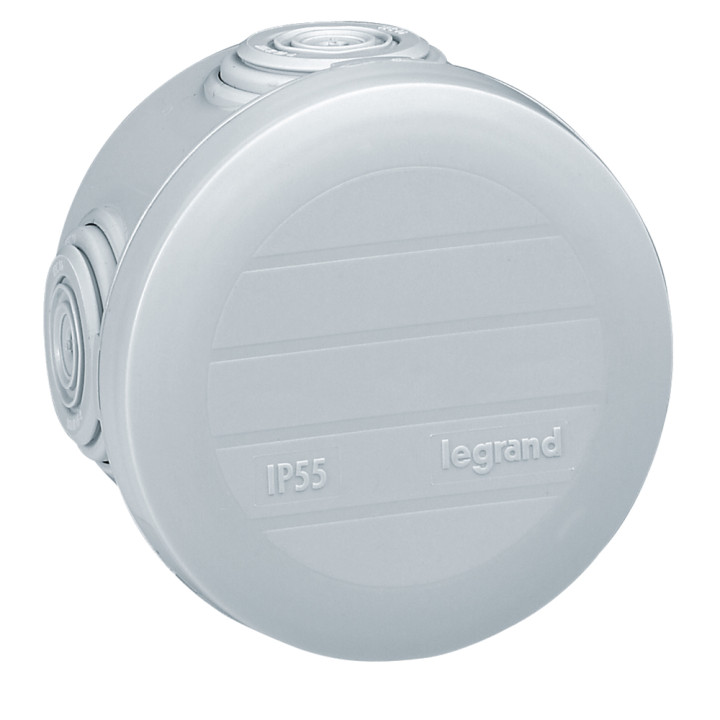 Boîte De Dérivation Ronde Plexo Ø60Mm Hauteur 40Mm - Gris Ral7035