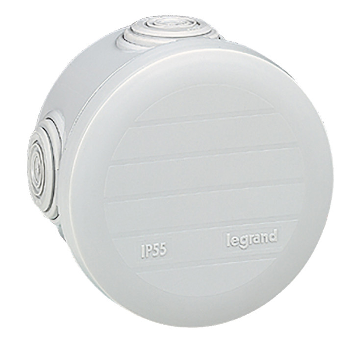 Boîte De Dérivation Ronde Plexo Ø70Mm Hauteur 45Mm - Gris Ral7035