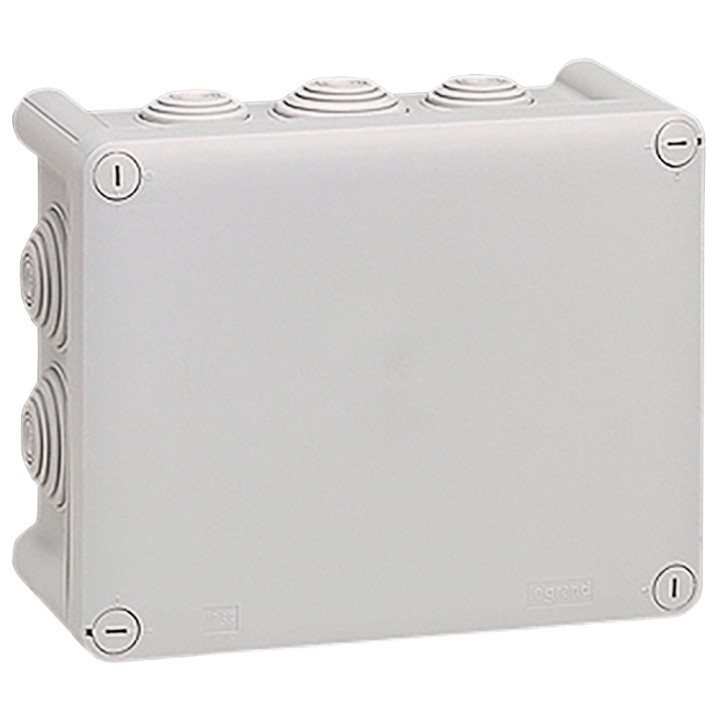 Boîte De Dérivation Rectangulaire Plexo Dimensions 180X140X86Mm - Gris Ral7035