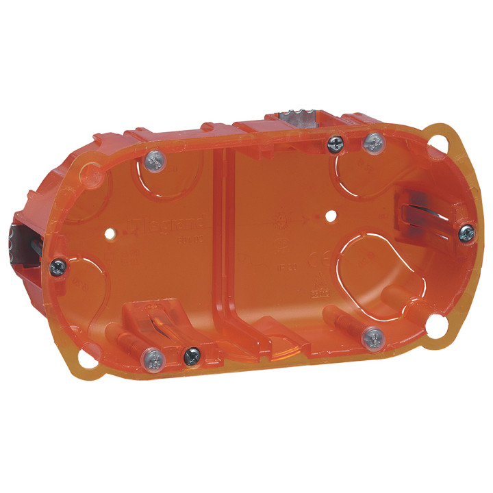 Boîte Multimatériaux Batibox 2 Postes 4 À 5 Modules Vertical/Horizontal - 40Mm