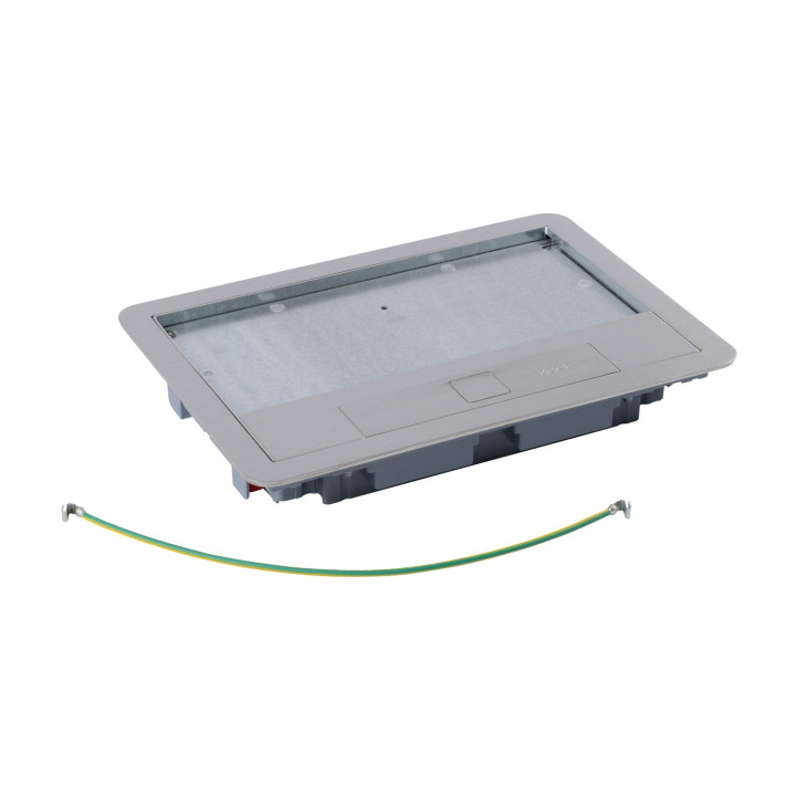 Couvercle Métal Revêtement Inox Boîte De Sol Version Standard 8 Ou 12 Modules