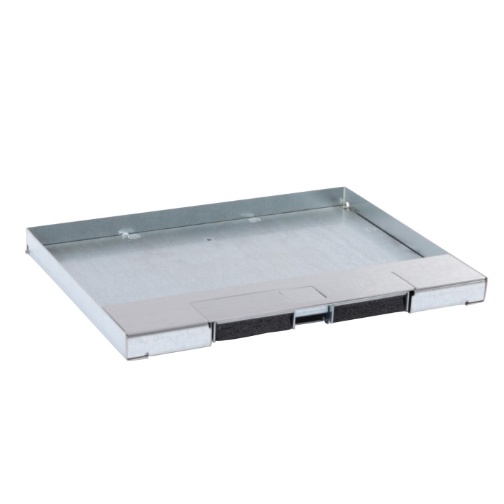 Couvercle Métal Revêtement Inox - Boîte De Sol Affleurante 12/18 Modules