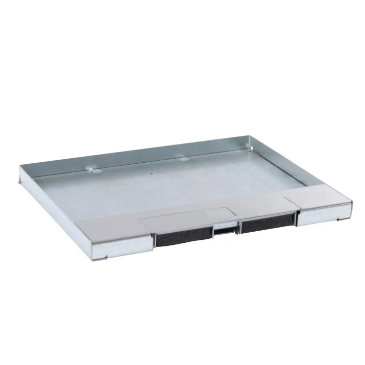 Couvercle Métal Revêtement Inox - Boîte De Sol Affleurante 12/18 Modules