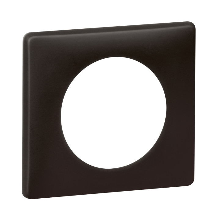 Plaque Céliane Poudré 1 Poste - Finition Basalte