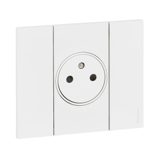 Plaque de finition Living Now Collection Les Blancs 2 modules finition Blanc