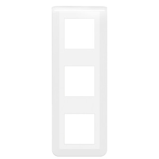Plaque de finition verticale Mosaic pour 3x2 modules blanc