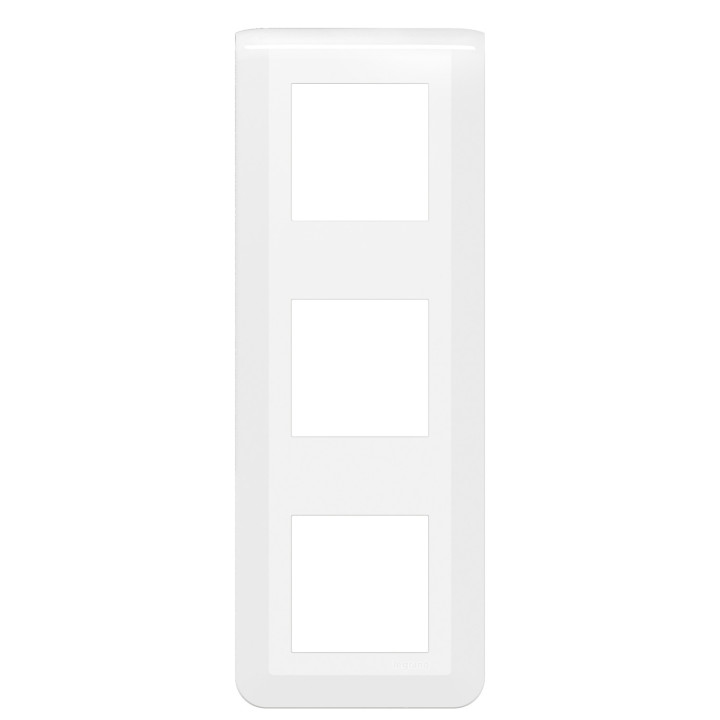 Plaque de finition verticale Mosaic pour 3x2 modules blanc