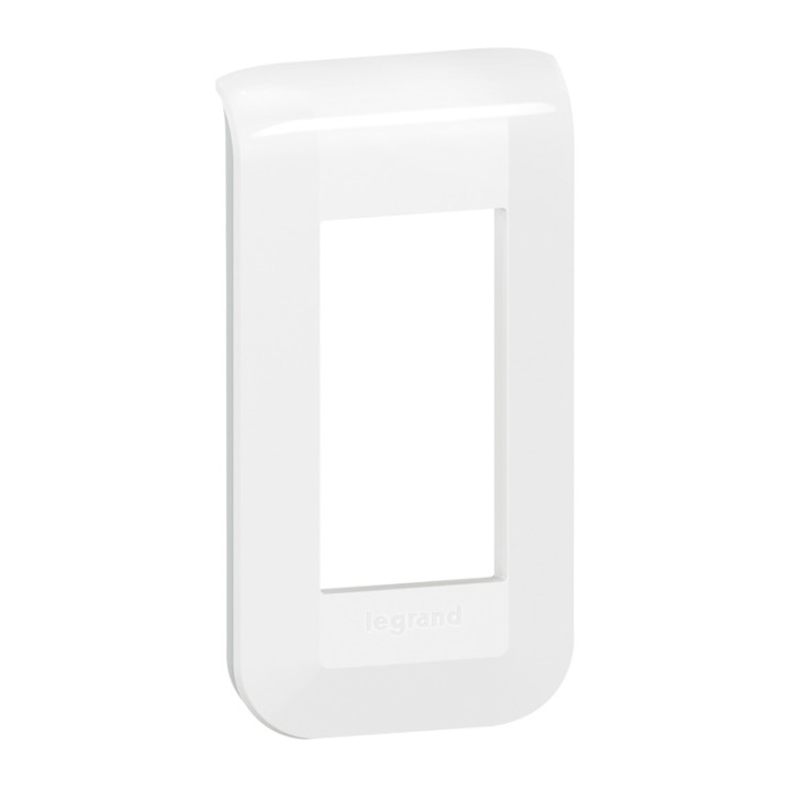 Plaque De Finition Mosaic Pour 1 Module Blanc