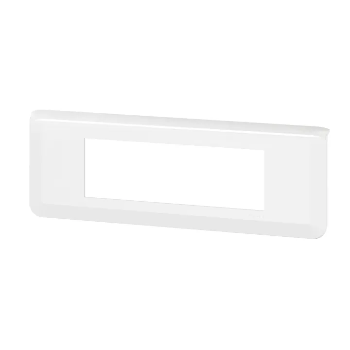 Plaque De Finition Horizontale Mosaic Pour 6 Modules Blanc