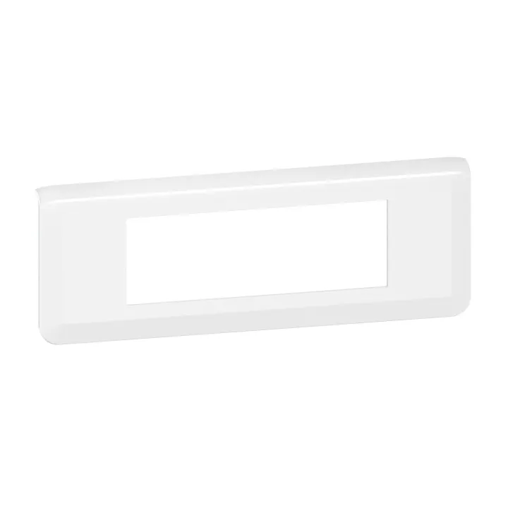 Plaque De Finition Horizontale Mosaic Pour 6 Modules Blanc