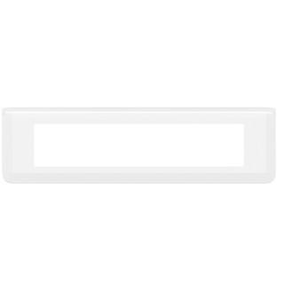 Plaque de finition horizontale Mosaic pour 10 modules blanc