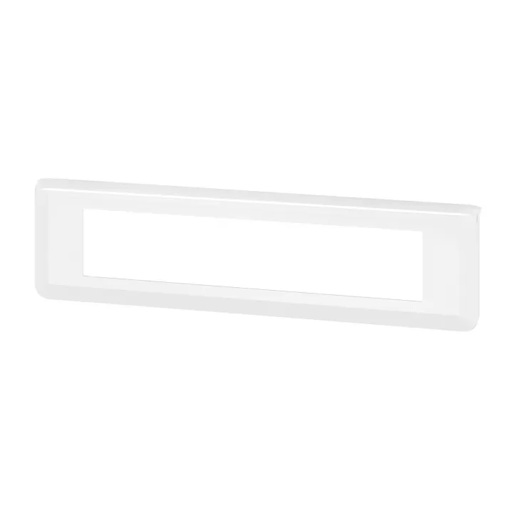 Plaque De Finition Horizontale Mosaic Pour 10 Modules Blanc
