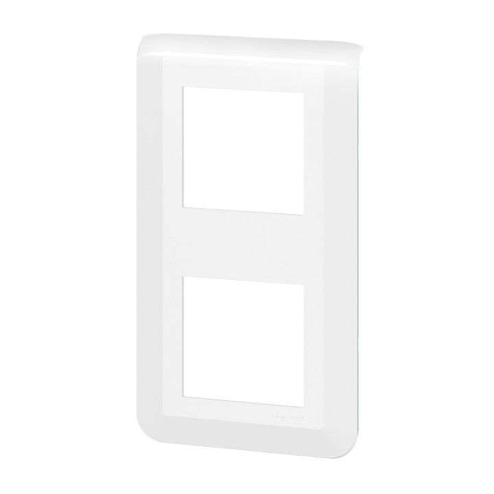 Plaque de finition verticale Mosaic pour 2x2 modules blanc