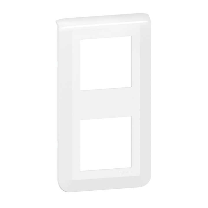 Plaque de finition verticale Mosaic pour 2x2 modules blanc