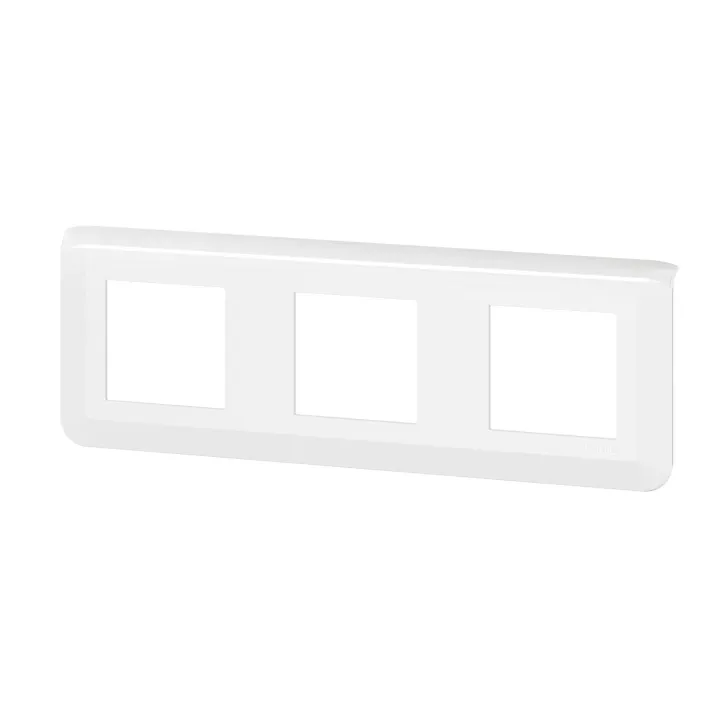 Plaque De Finition Horizontale Mosaic Pour 3X2 Modules Blanc